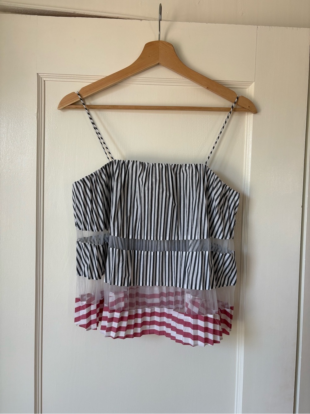Club Monaco Striped Spaghetti-Strap Top NWT